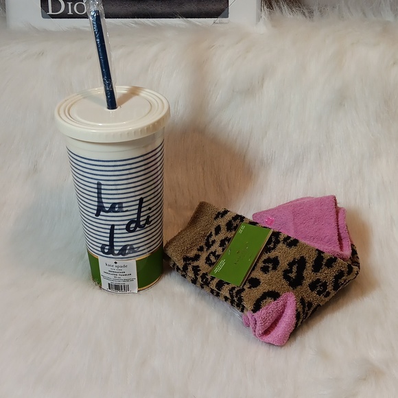 Kate Spade Tumbler and Socks - Picture 1 of 4